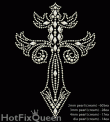 Cross Hot Fix Iron On Motif