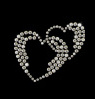 Double Heart Hot Fix Motif